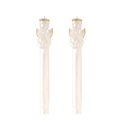 Gold Christmas Taper Candle Set Collection