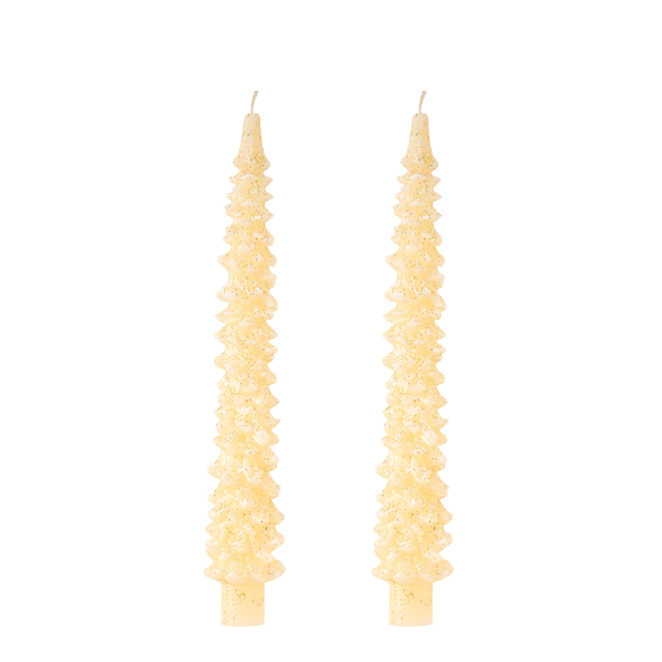 Gold Christmas Taper Candle Set Collection