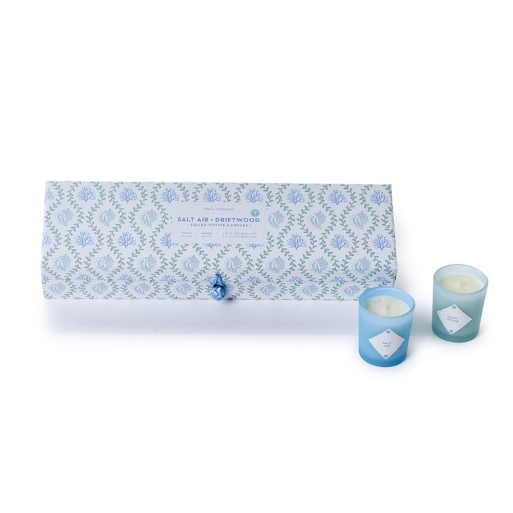 Salt Air + Driftwood Set of 5 Votive Candles
