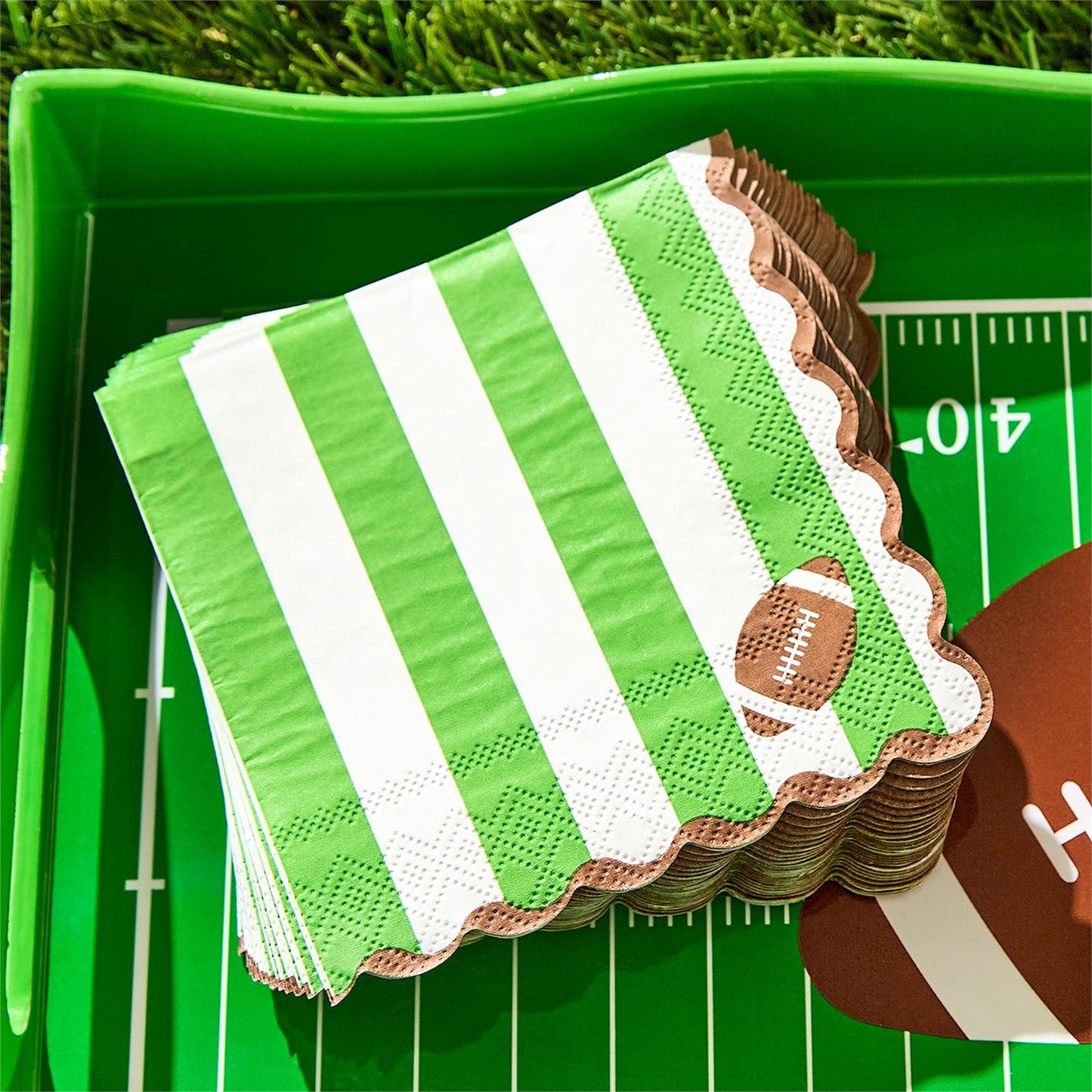 Game Day 24 Pc Paper Napkin Unit Includes 2 Styles Game Day