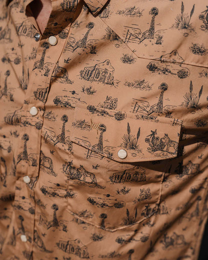 Texas Standard Signature Pearl Snap Style: West Texas Toile