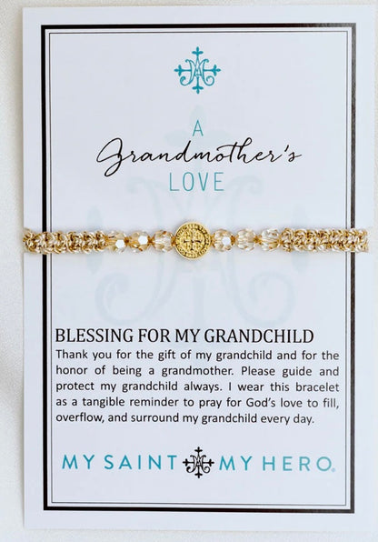 My Saint My Hero                               A Grandmother's Love Blessing Bracelet