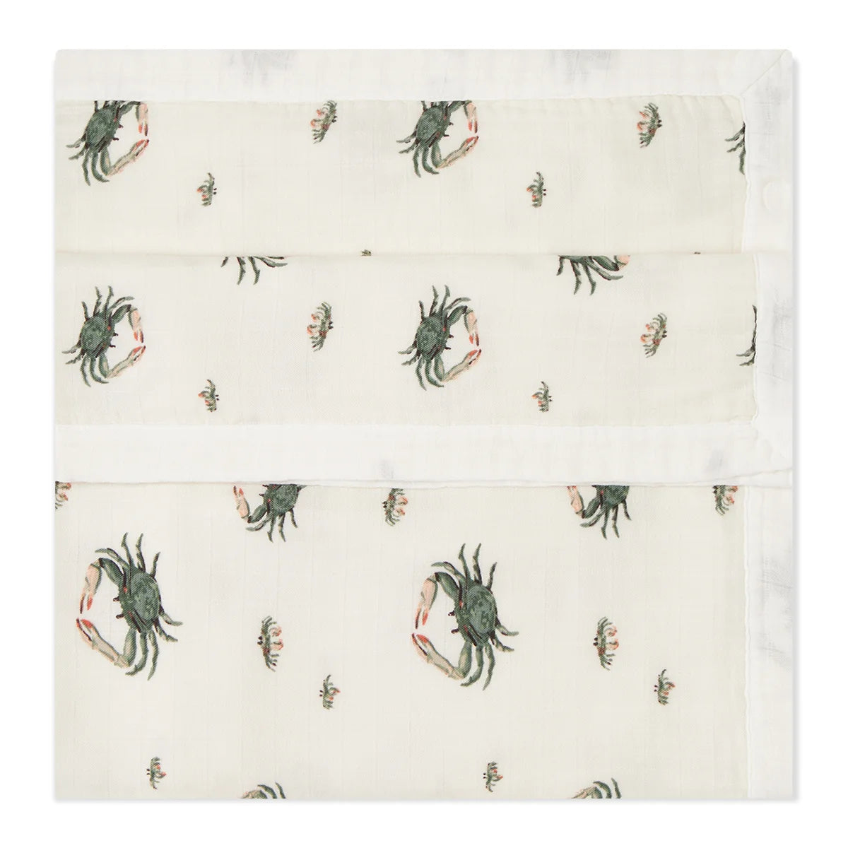 Coastal Crab Big Lovey Three-Layer Muslin Blanket