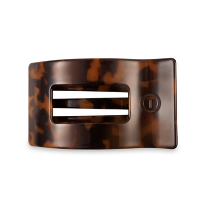 Flat Rectangle Hair Clip | Medium | Tortoise