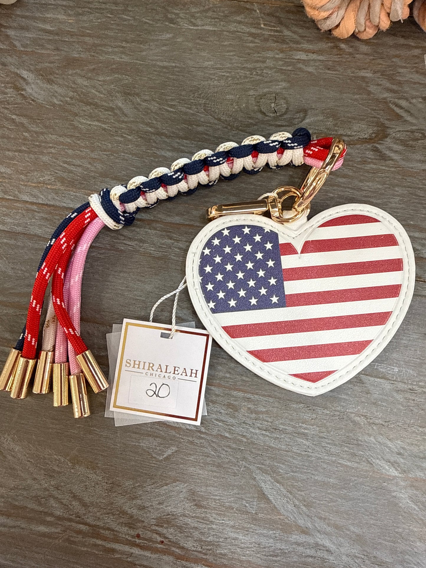 American bag charm/key ring