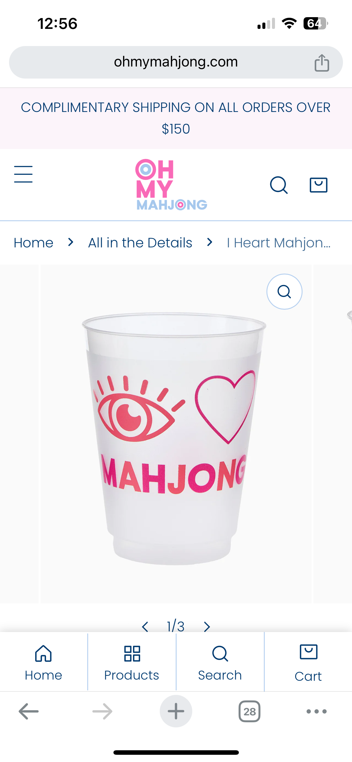 I Heart Mahjong Cups