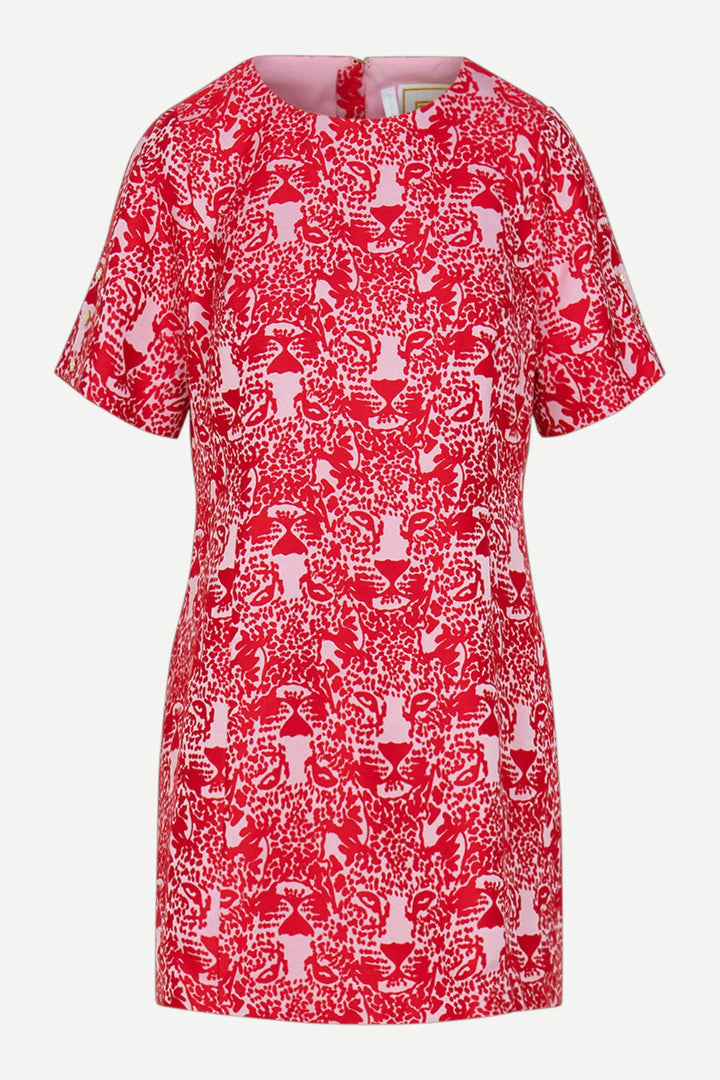 Emily McCarthy Royale Shift Dress, Cheeky Cheetah Jacquard