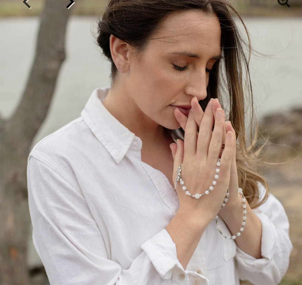 My Saint My Hero                        Rosary Wrap Bracelet