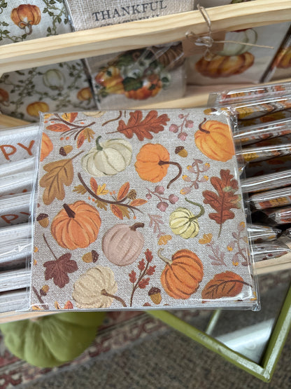 Mud Pie Thanksgiving Cocktail Napkin Set