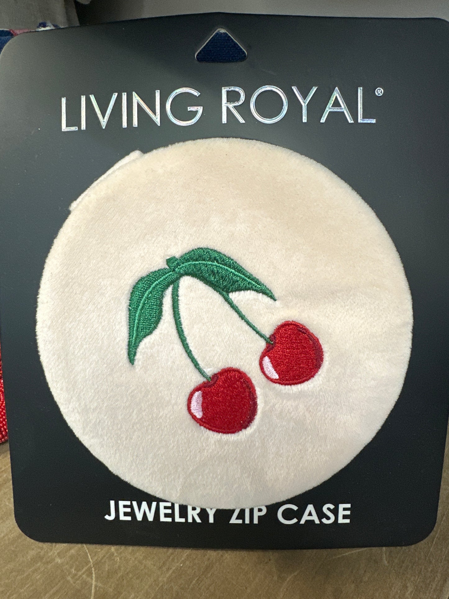 Cherry Jewelry Zip Case