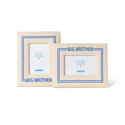 Big Brother 4" x 6" Embroidered Photo Frame Assorted 2 Styles