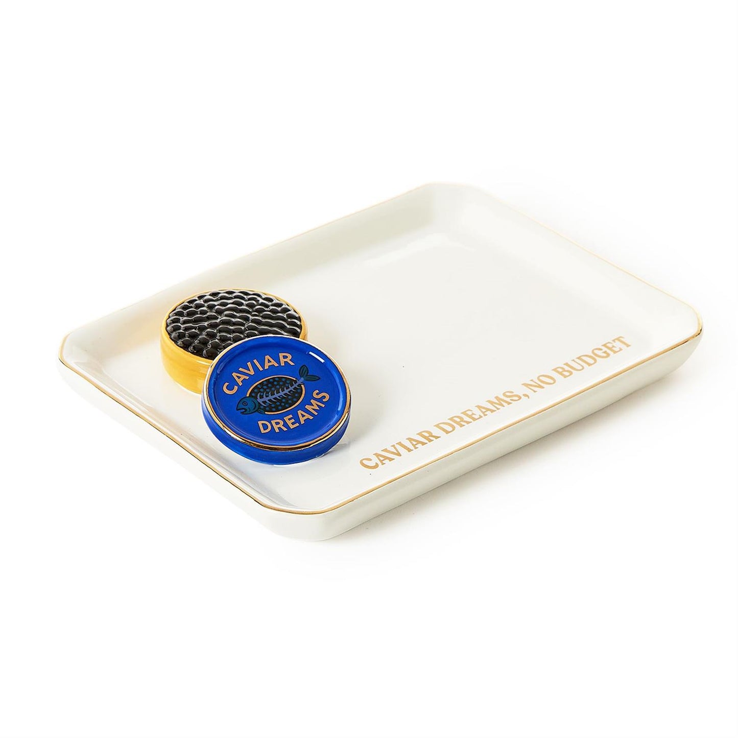 Caviar Dreams Icon Trinket Tray with Saying