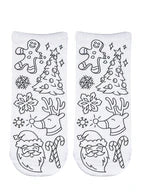 Christmas Coloring Socks