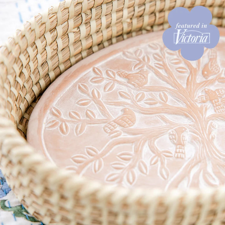 Birds In A Tree Oval Bread Warmer