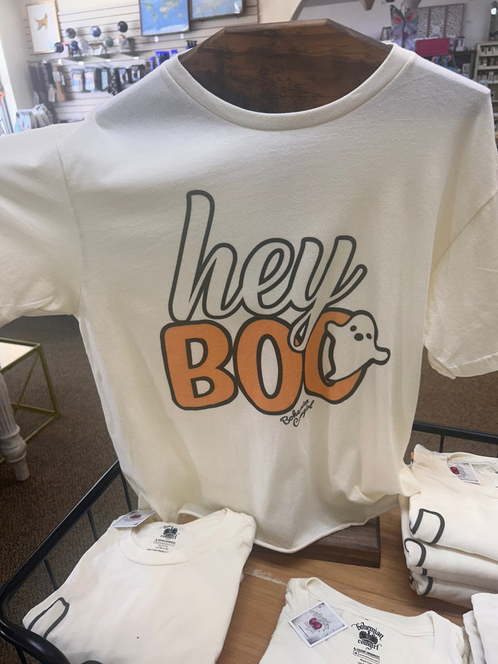 Halloween Hey Boo T-shirts                       Adult