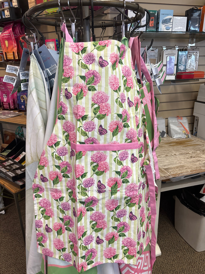 Pink and Purple Hydrangea Apron