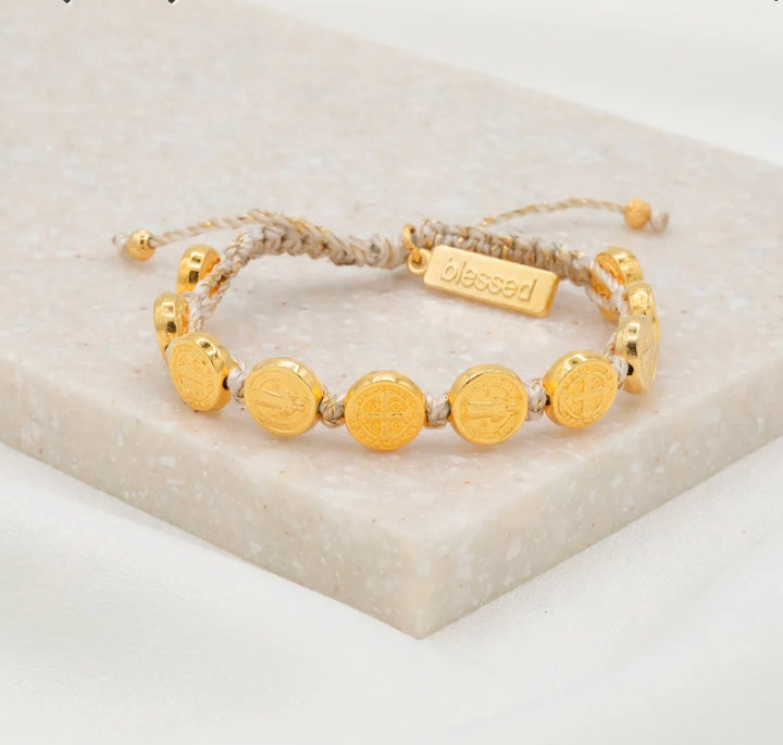 My Saint My Hero                         Saint Benedict Protection Bracelet