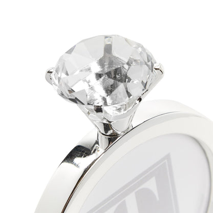 Round Diamond Ring Photo Frame Asst 2 Colors