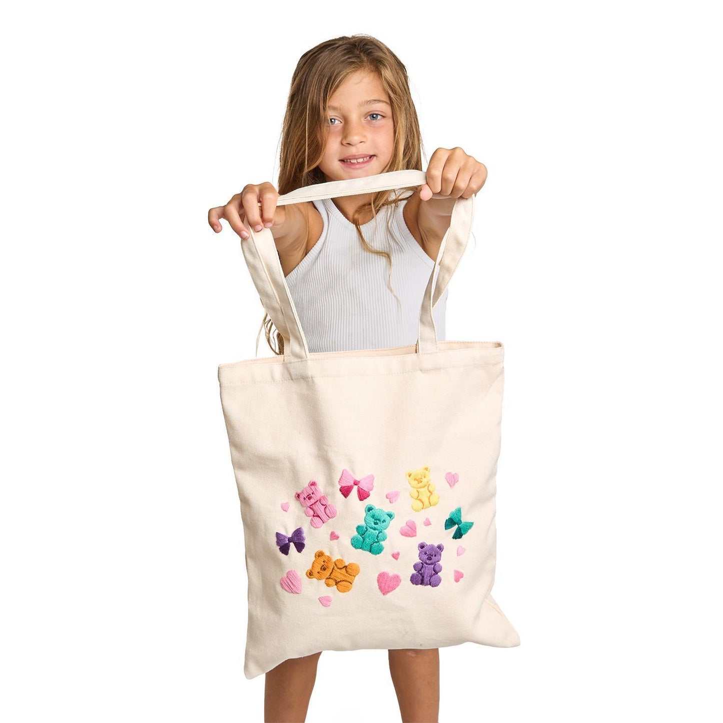 Crafty Nook Stich Embroidery Tote Bag Kit in Gift Box Assorted 3 Designs