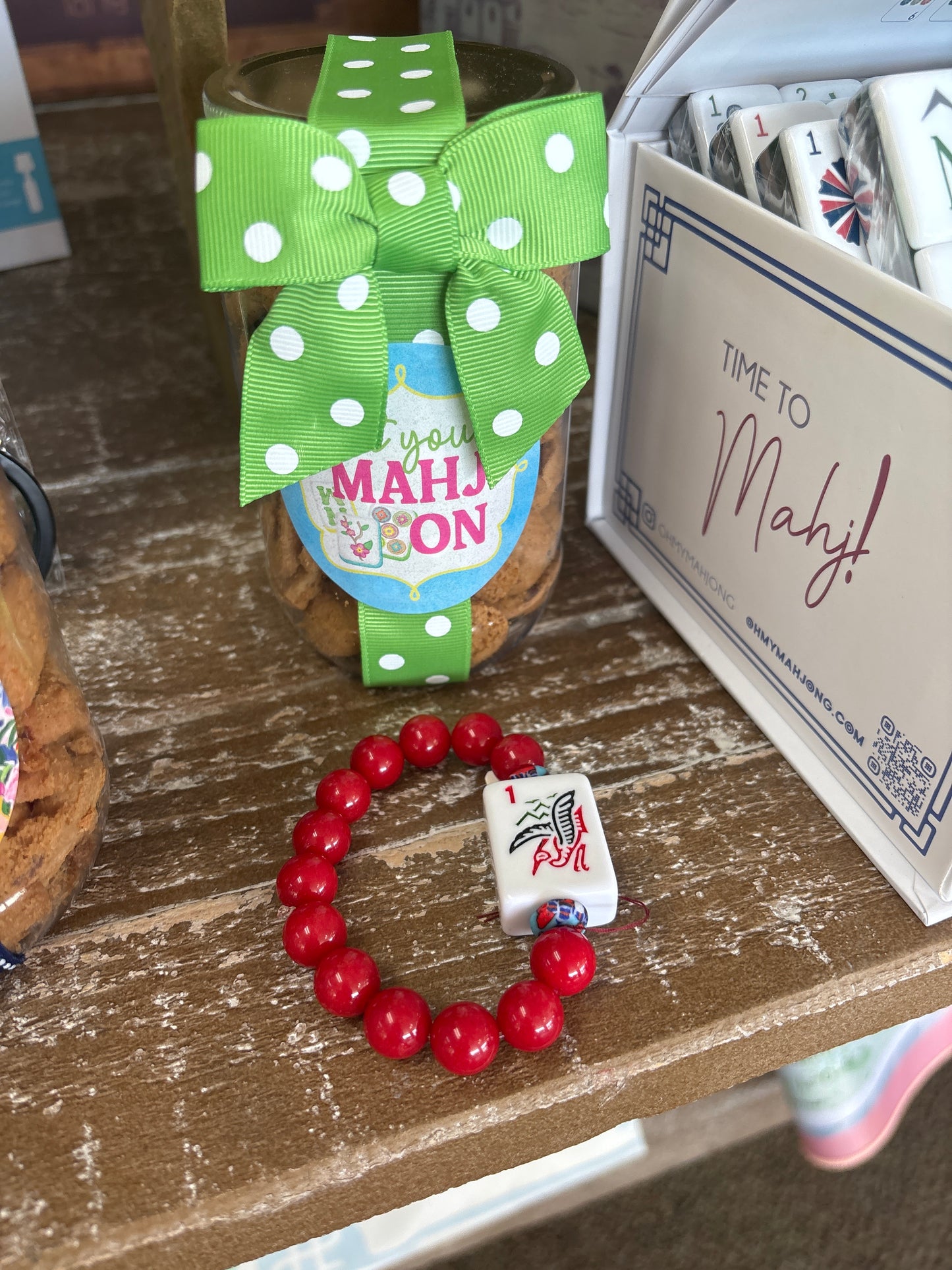 Red Mahjong Bracelet