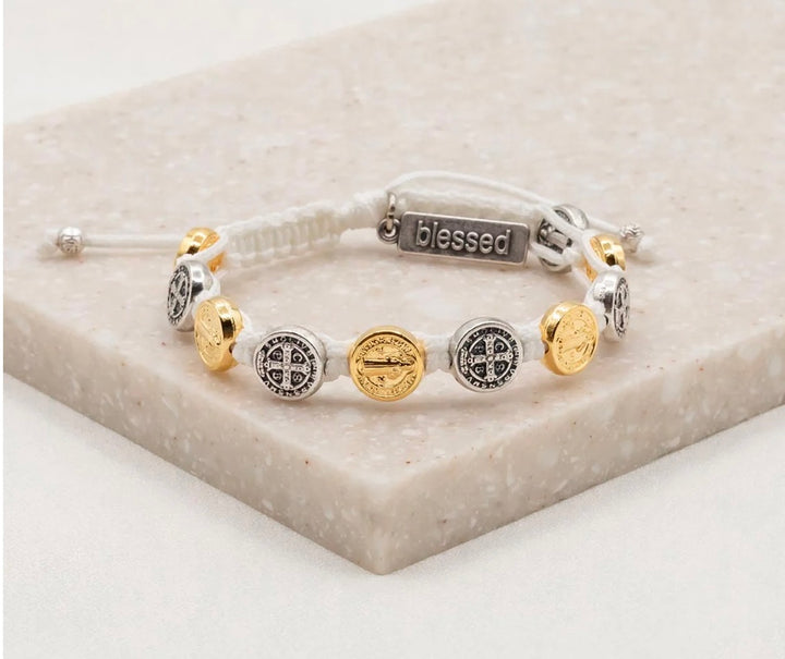 My Saint My Hero                          Saint Benedict Protection Bracelet