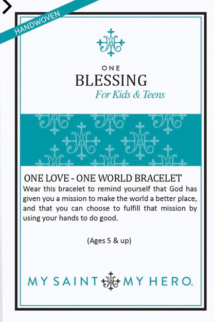 My Saint My Hero                            One Blessing for Kids and Teens Bracelet