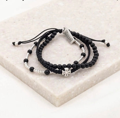 My Saint My Hero                            Be Still Prayer Bracelet                    Black Agate