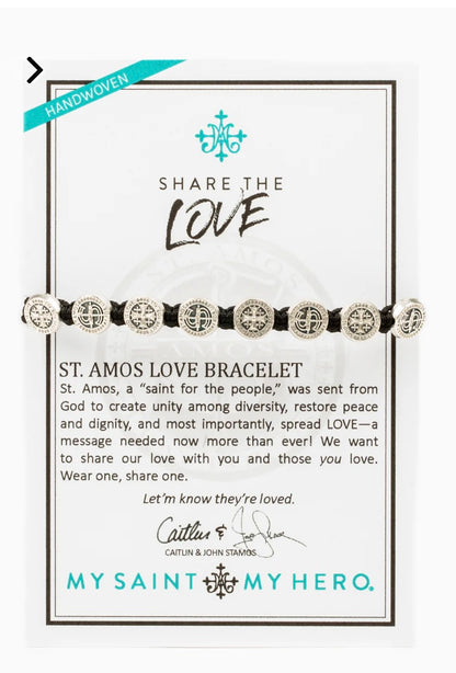 My Saint My Hero                               Share the Love - St. Amos Love Bracelet