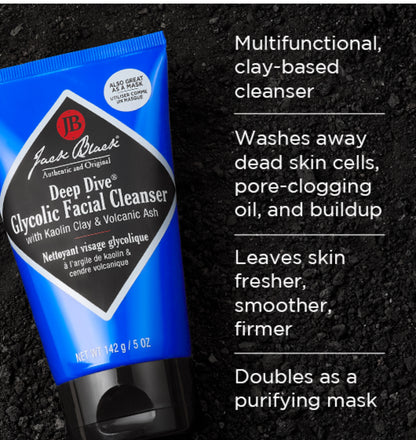 Deep Dive Glycolic Facial Cleanser with Kaolin Clay & Volcanic Ash