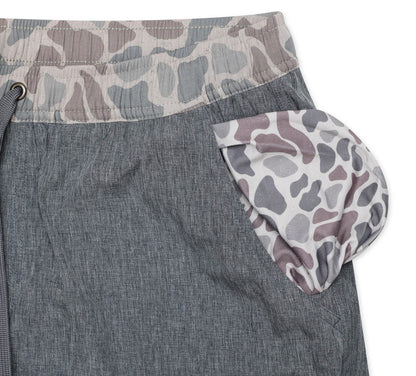 Athletic Short - Grizzly Grey - Classic Deer Camo Liner