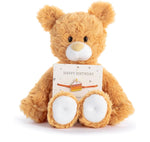 Orange Happy Birthday Bear