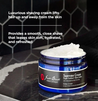 Supreme Cream Triple Cushion Shave Lather with Macadamia Nut Oil & Soy