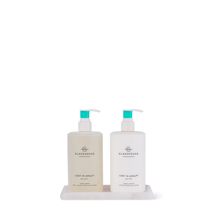 Lost in Almalfi Hand Wash, Hand Lotion Duo with Tray