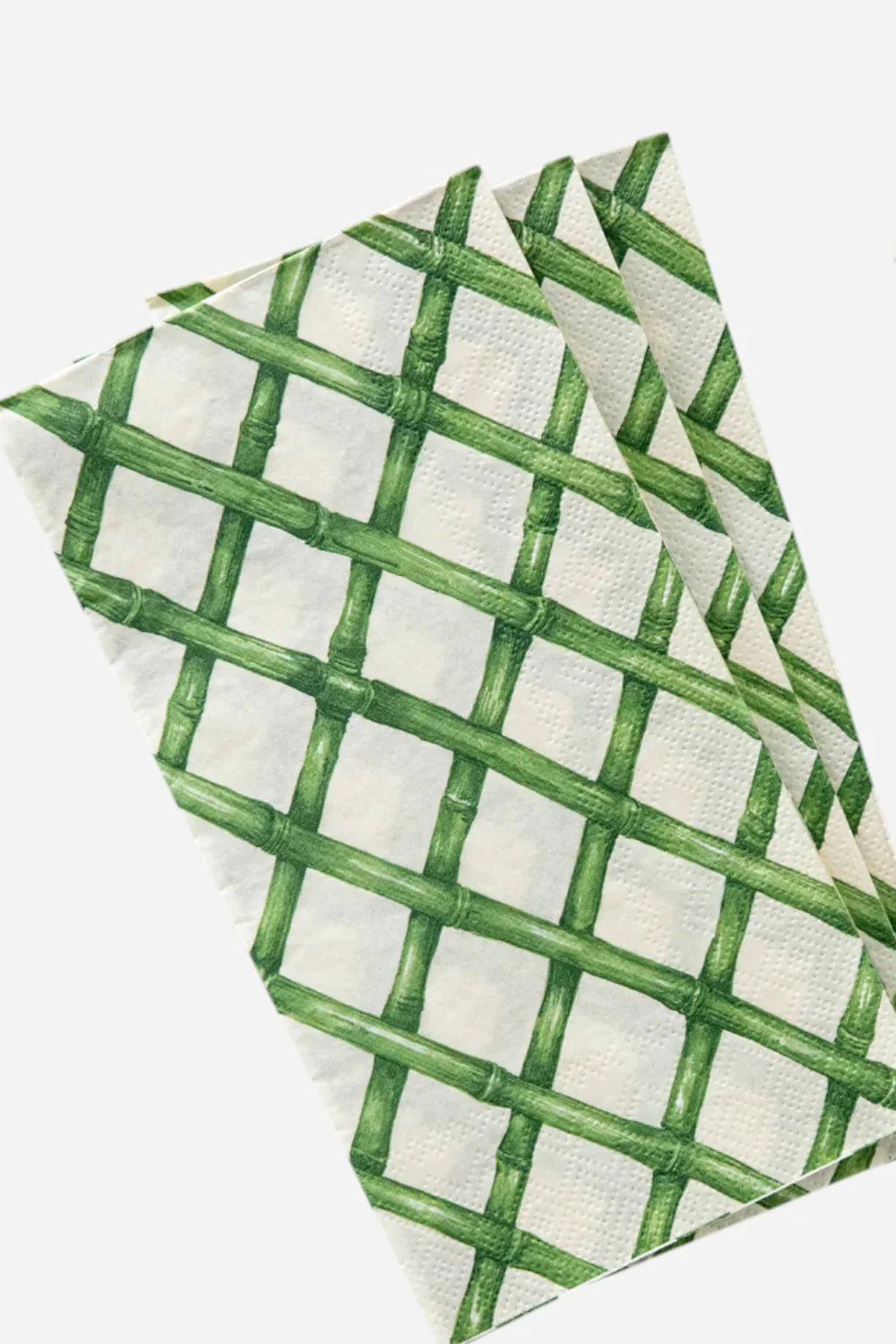 Hester & Cook Green Lattice Guest Napkins