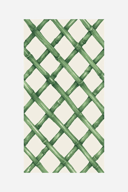 Hester & Cook Green Lattice Guest Napkins