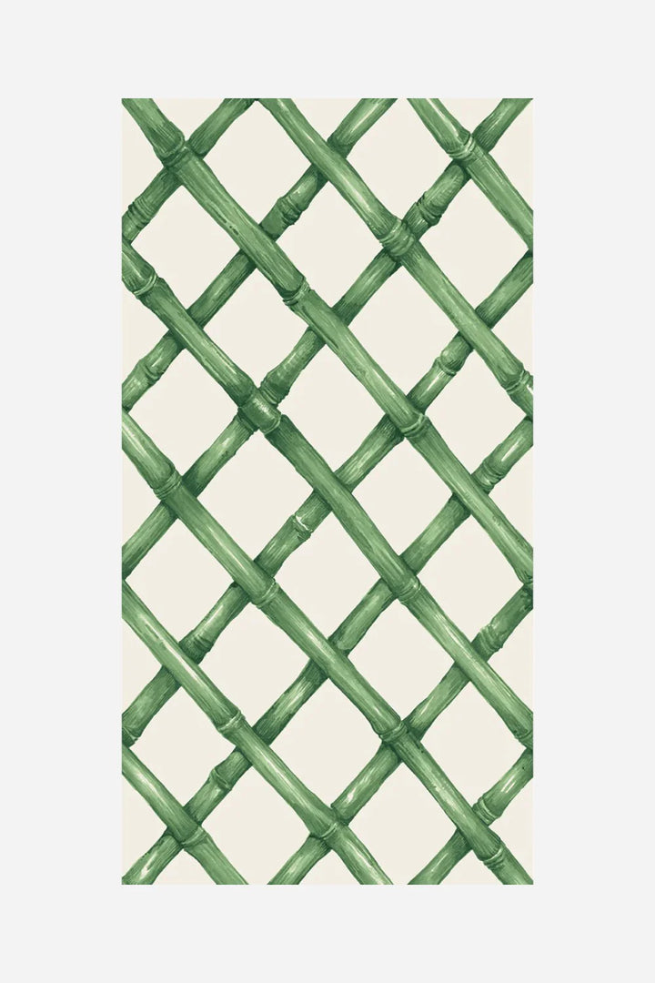Hester & Cook Green Lattice Guest Napkins