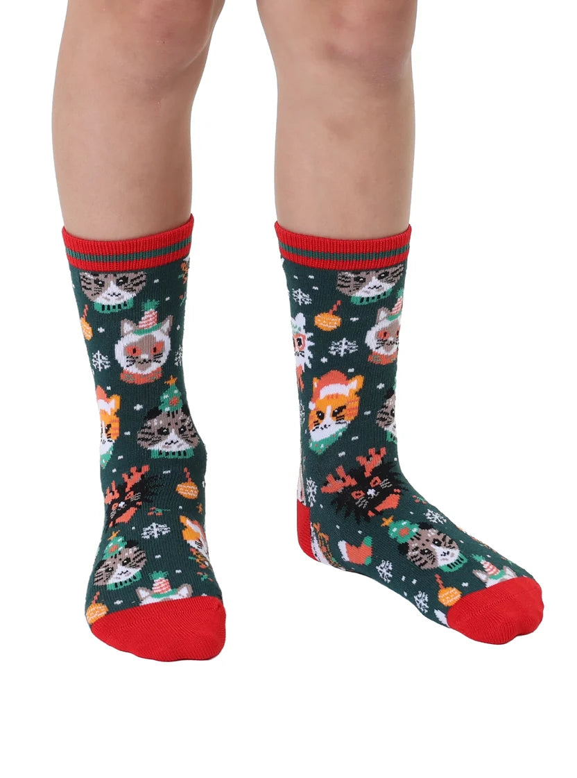 Holiday Kids Bamboo Crew Socks