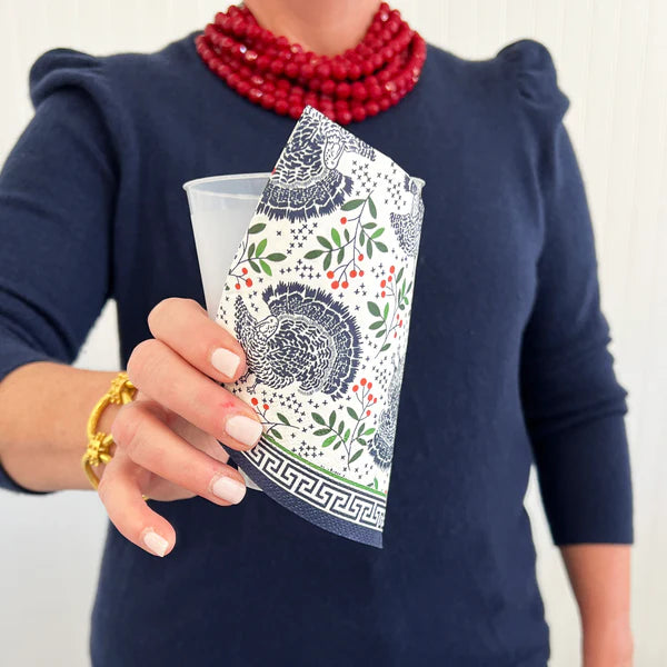 WH PAPER COCKTAIL NAPKINS | TURKEY TOILE