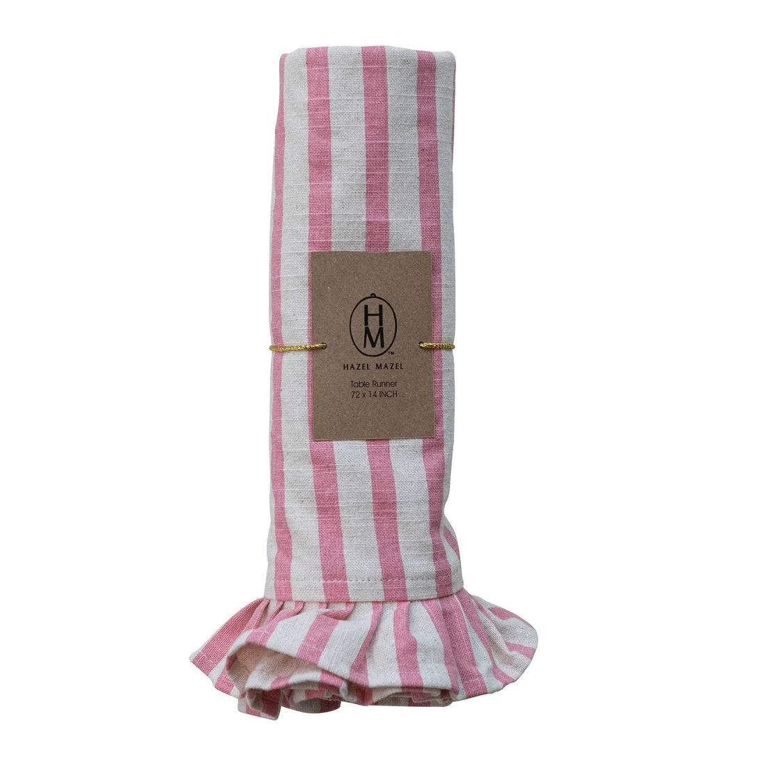 Hazel Mazel - Pink Stripe Runner with Ruffles