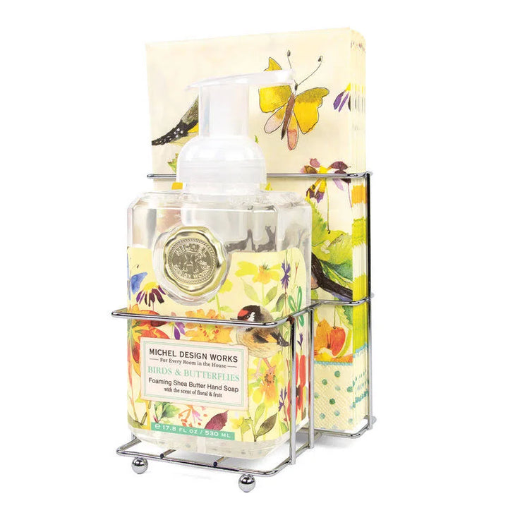 Birds and Butterfies Foaming Hand Soap with Napkins