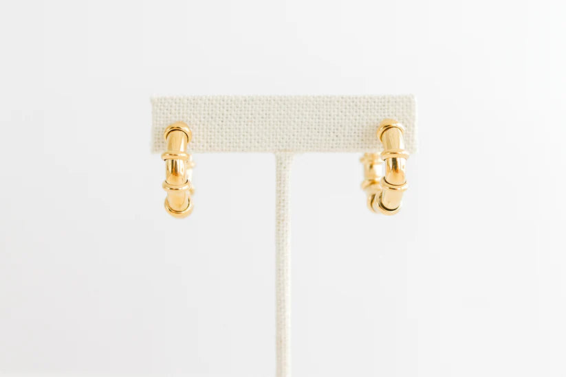 Bamboo Hoop Earrings