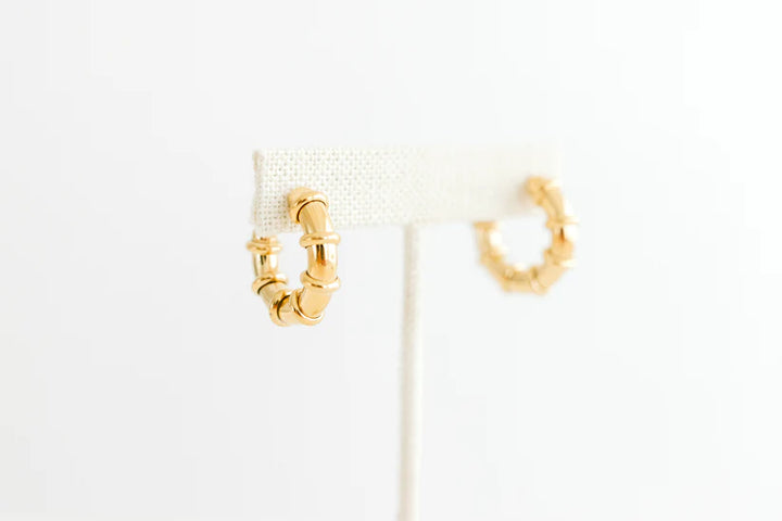 Bamboo Hoop Earrings