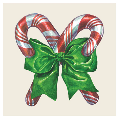 Hester & Cook Paper Napkins, Candy Cane Cocktail