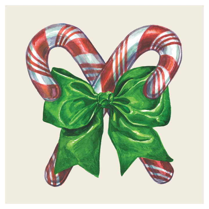Hester & Cook Paper Napkins, Candy Cane Cocktail