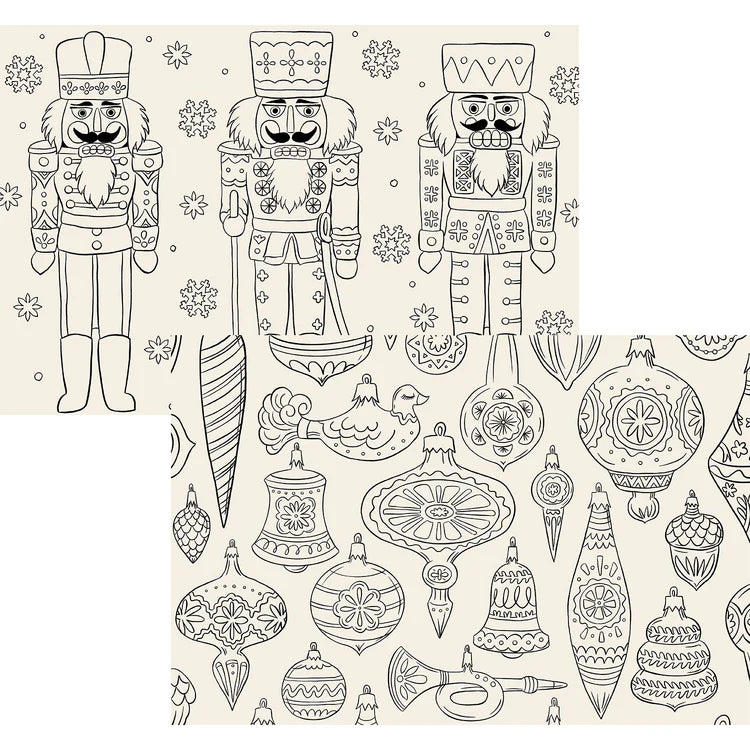 Hester & Cook Die-cut Christmas Coloring Placemat