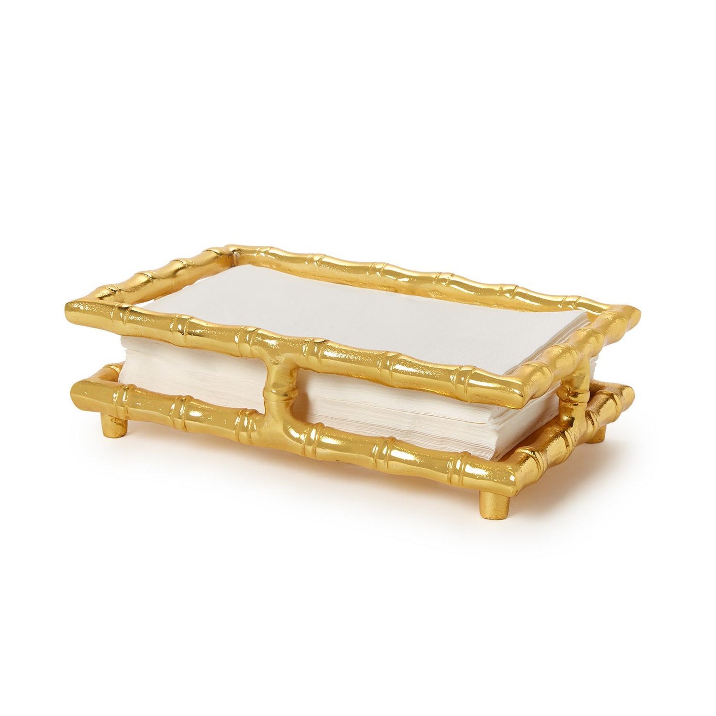 Golden Bamboo Guest Towel / Napkin Holder