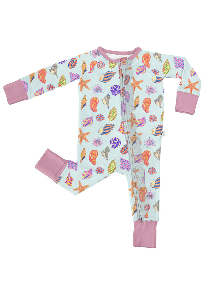 Seashell Zip Pjs