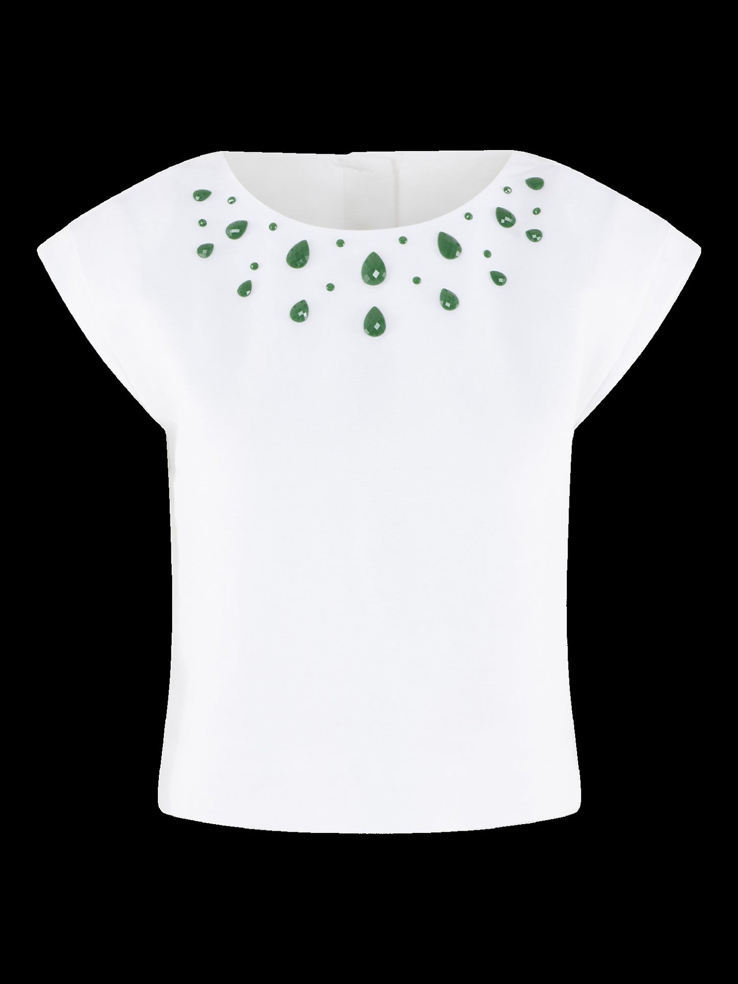 Lucent White Beaded Tank