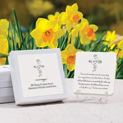 24 verse cards - boxed with mini easel