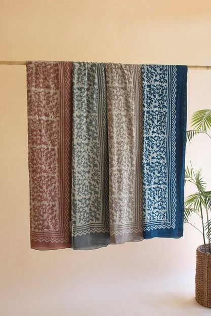 Mud-Block-Printed Scarves